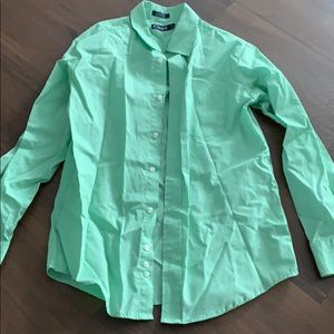 Chaps kids size 14 dress shirt in light green